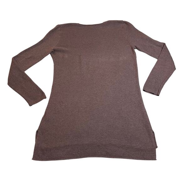 Old Navy Textured V-Neck Tunic Sweater Size Medium Casual Layers Effortless - Picture 3 of 8